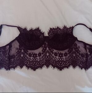 Plum bustier top